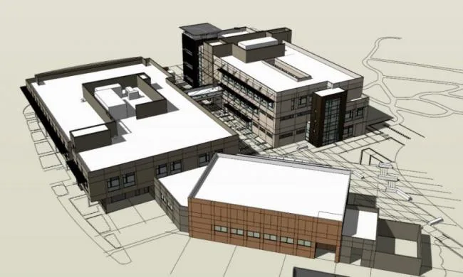 Sketchup School Model | Multi story Training Center School, Campus Educational Architecture, Modern Style