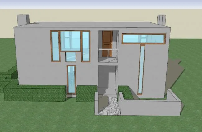 Margaret Ashorik Residence: Modern Villa Model in SketchUp