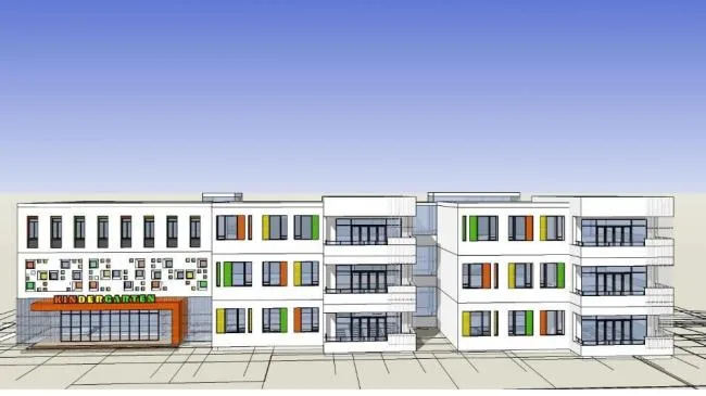 Modern Multi-Story Kindergarten Design | Educational Architecture by SketchUp School