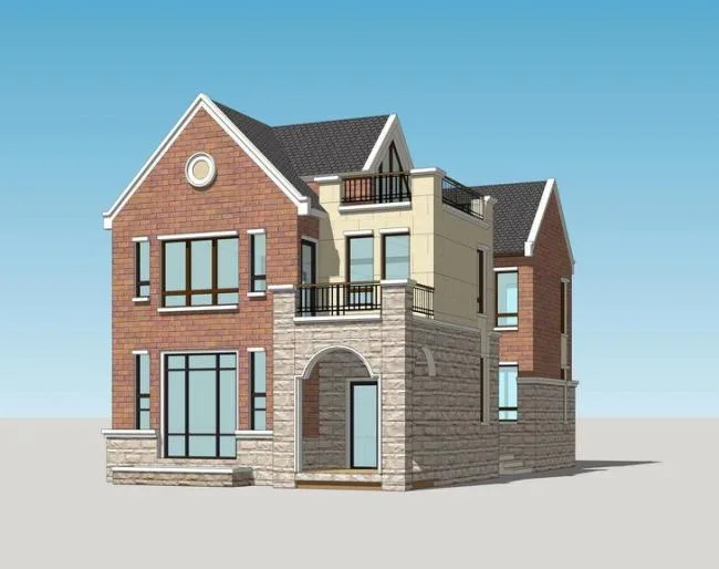 Sketchup Villa Model | Solo Villa, British Style, Classical Style