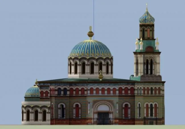 Sketchup Cultural Model | Multi story Church, Cultural Architecture, Classical Style