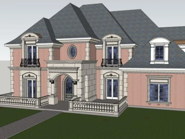 Sketchup Villa Model | Solo Villa, Modern Style