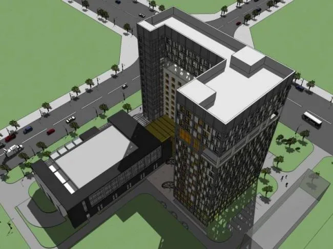 Sketchup Hotel Model | High rise Hotel, Modern Style