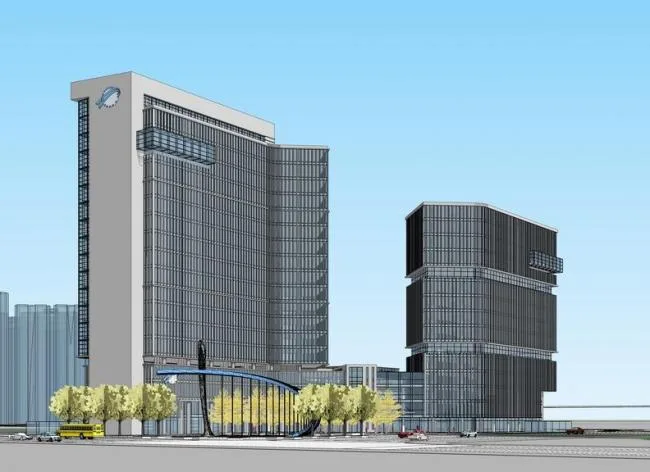 Sketchup Office Model | High rise Office Building, Modern Style