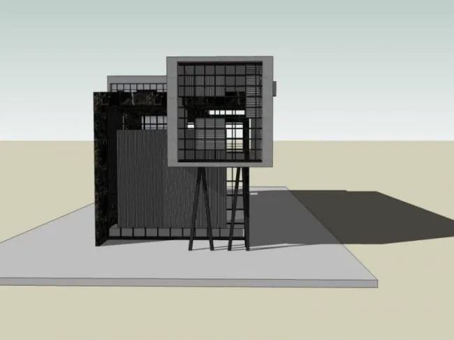 Sketchup Business Model | Sales Office, Modern Style