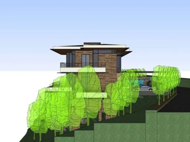 Sketchup Villa Model | Multi story Villa, Modern Style
