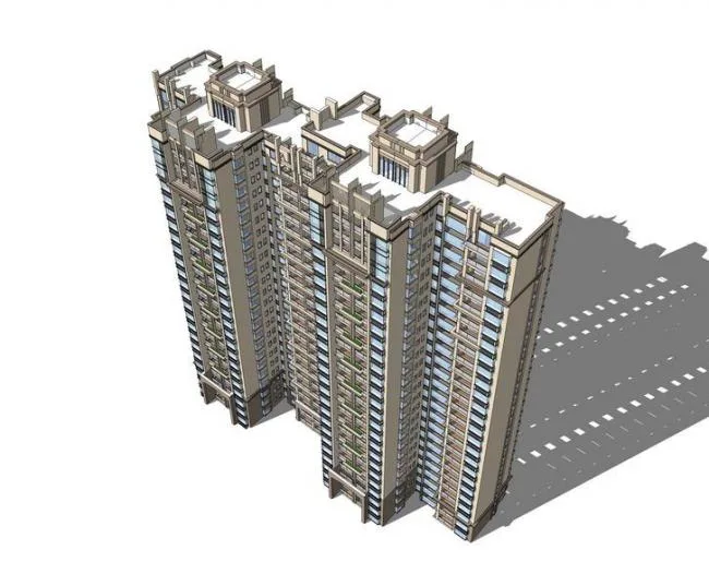 SketchUp Residential Models: High-Rise and Neoclassical Building Designs
