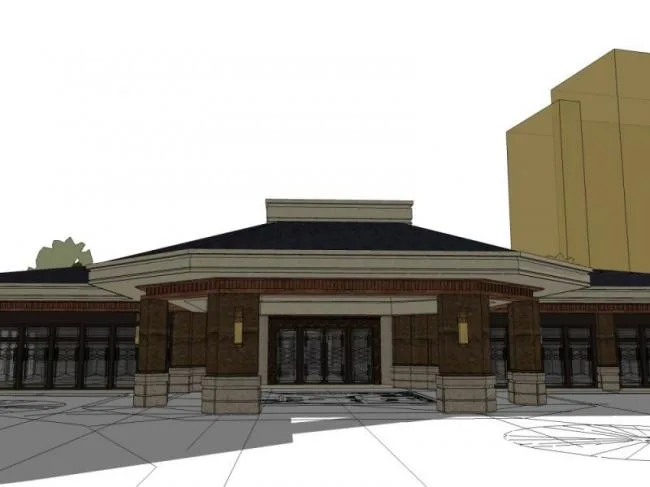 Sketchup Business Model | Multi story Clubhouse, Modern Style