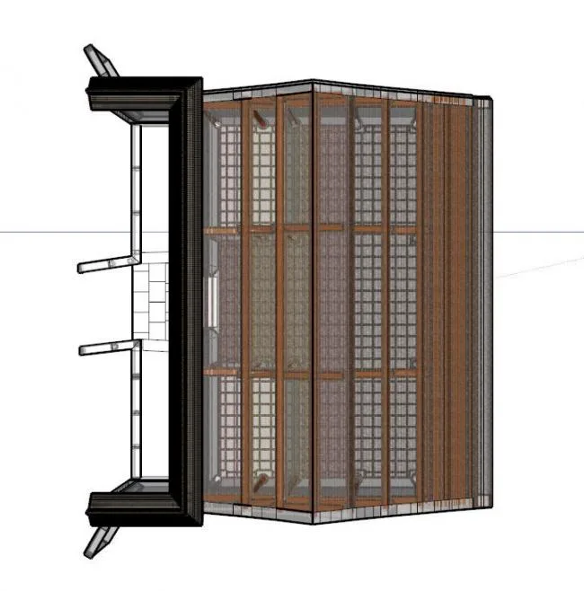Sketchup Villa Model | Southern Piercing Ancient Architecture, Chinese Style