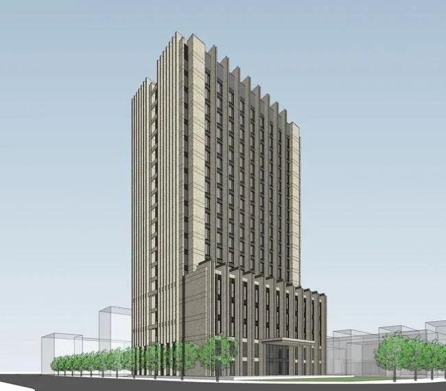 Sketchup Office Model | High rise Office Building, Neoclassical Style
