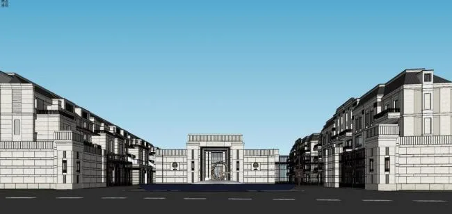 Sketchup Business Model | Sales Office, Modern Style, Commercial Building