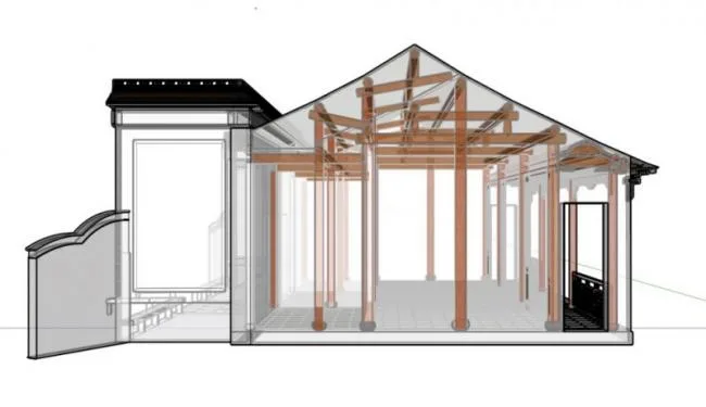 Sketchup Villa Model | Southern Piercing Ancient Architecture, Chinese Style