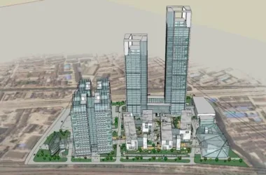 SketchUp Complex Model: Modern Super High-Rise Office, Commercial, Hotel, Residential, and Public Building-BIM WORLD