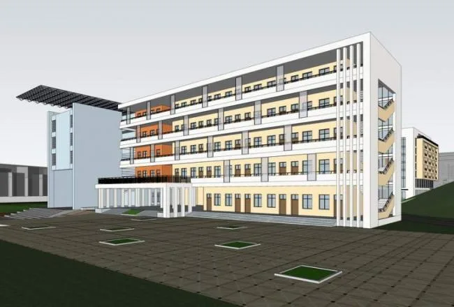 Sketchup School Model | Multi story School, Middle School, Primary School, Educational Architecture, Modern Style