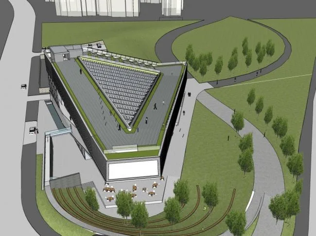 SketchUp Cultural Model | Modern Multi-Level Cultural and Arts Center