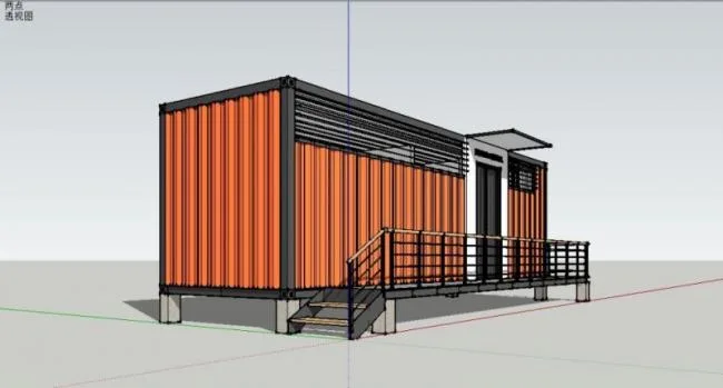 Sketchup Business Model | Container, Commercial, Modern Style