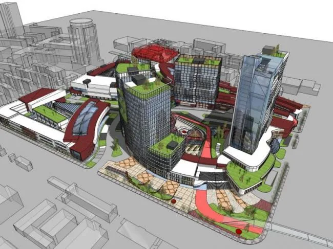 Sketchup Complex Model | Multi story Commercial Complex, Residential, Office, Modern Style