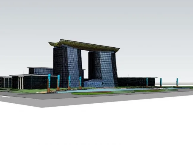 Sketchup Office Model | High rise Office Building, Modern Style