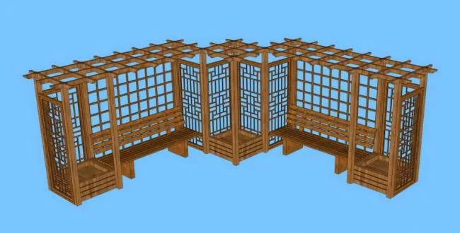 SketchUp Material Model | Park Leisure Chair SU Component