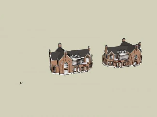 Sketchup Villa Model | Solo Villa, Modern Style