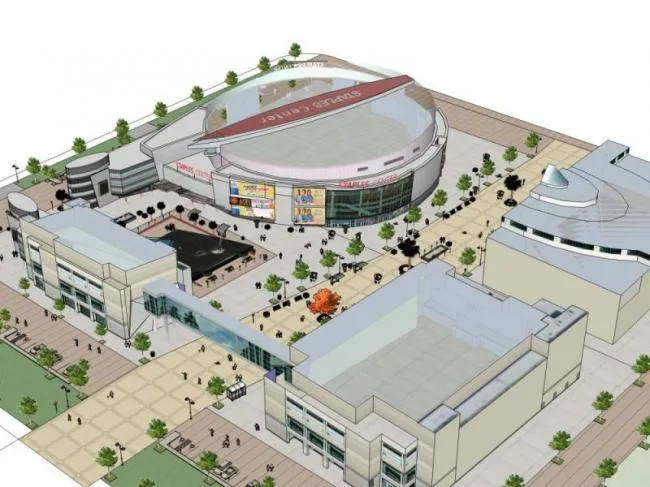 Sketchup Business Model | Multi story Commercial Block, Modern Style