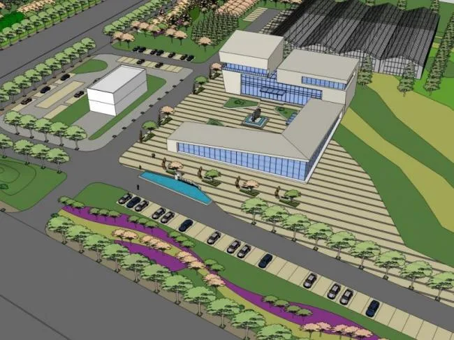Sketchup Cultural Model | Multi story Museum, Cultural Architecture, Modern Style