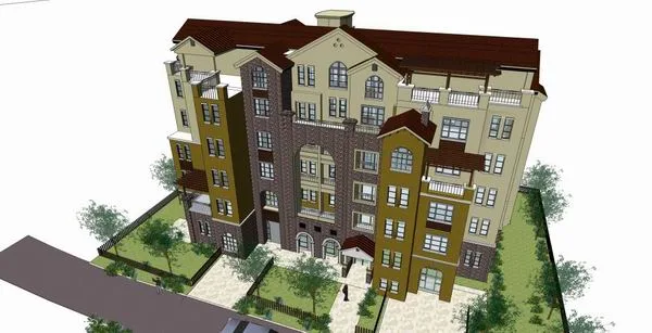 Sketchup Villa Model | Garden House, Villa, Classical Style