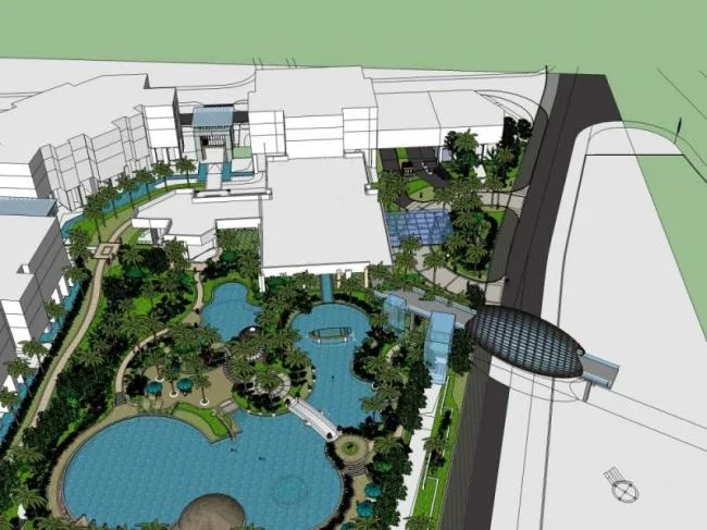 Sketchup Landscape Model | Leisure Landscape, Modern Style