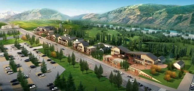 Sketchup Business Model | Multi story Commercial Street, Modern Chinese Style