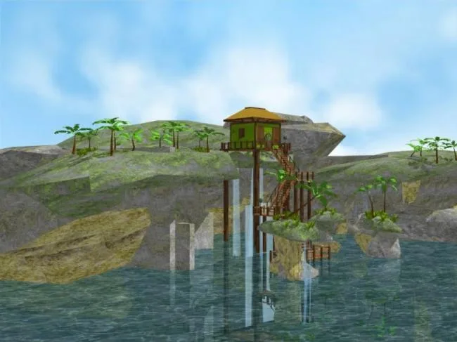 Sketchup Landscape Model | Villa Landscape, Modern Style