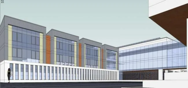 Sketchup School Model | Multi story School, Campus Educational Architecture, Modern Style