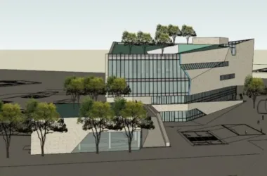 Modern Multi-Story Cultural Exhibition Hall Model in SketchUp-BIM WORLD