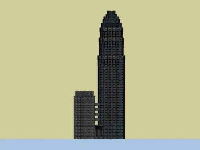 Sketchup Complex Model | Super high-rise complex, commercial, hotel, office, classical style