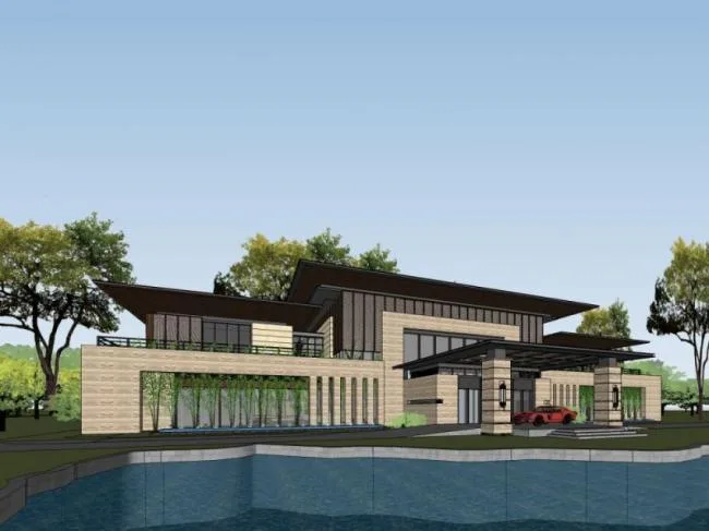 Sketchup Business Model | Multi story Hotel, Modern Style