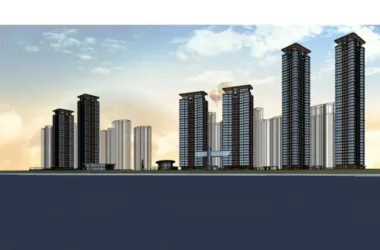 Modern Super High-Rise Residential Building | SketchUp Architectural Model-BIM WORLD