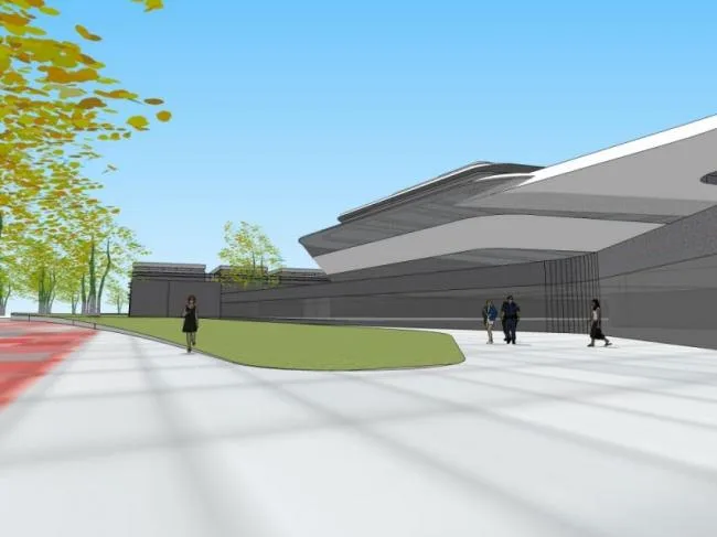 Sketchup School Model | Multi story University School, Campus Educational Architecture, Modern Style