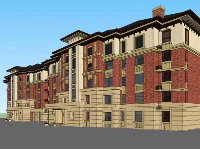 Sketchup Residential Model | Multi story Residence, Classical Style