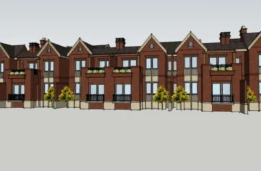Modern Multi-Row Villa Design in SketchUp-BIM WORLD