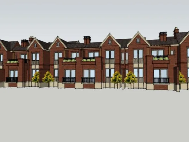 Modern Multi-Row Villa Design in SketchUp