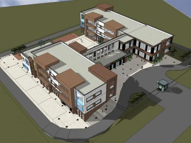 Sketchup School Model | Multi-story School Kindergarten, Campus Educational Architecture, Modern Style