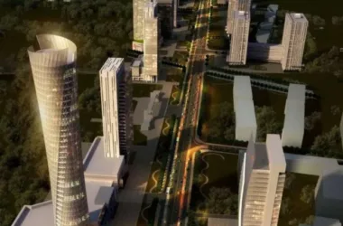 SketchUp Complex Model: Modern Super High-Rise Featuring Offices, Retail, Hotel, and Residential Apartments-BIM WORLD