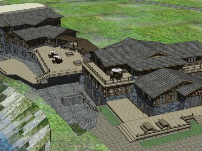 Sketchup Hotel Model | Multi story Hotel, Chinese Style