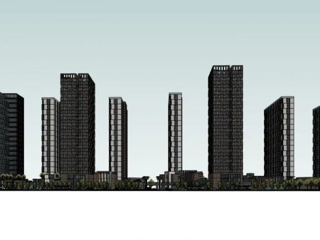 Sketchup Complex Model | Super High rise Urban Complex, Residential, Office, Modern Style
