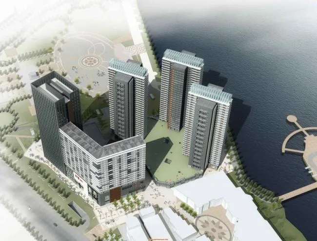 Sketchup Complex Model | Super high-rise complex, residential, office, modern style
