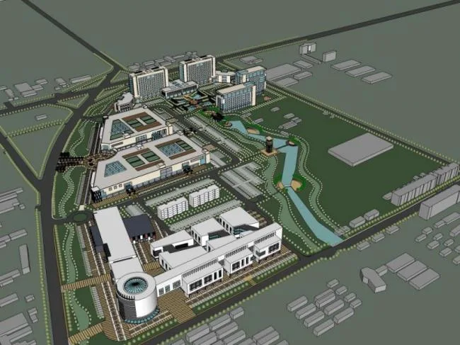 Sketchup Complex Model | Multi story Urban Complex, Modern Style