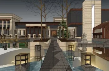 SketchUp Business Model: Designing a Modern Low-Level Clubhouse-BIM WORLD
