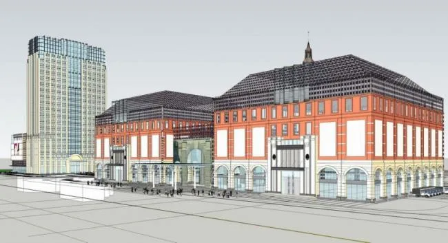 SketchUp Business Model: Multi-Story Commercial Building in Arabic and Classical Styles