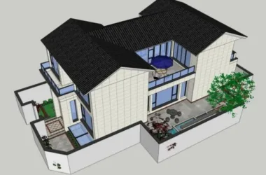 SketchUp Landscape Designs: Villa Gardens, Courtyards, and Chinese-Inspired Styles-BIM WORLD
