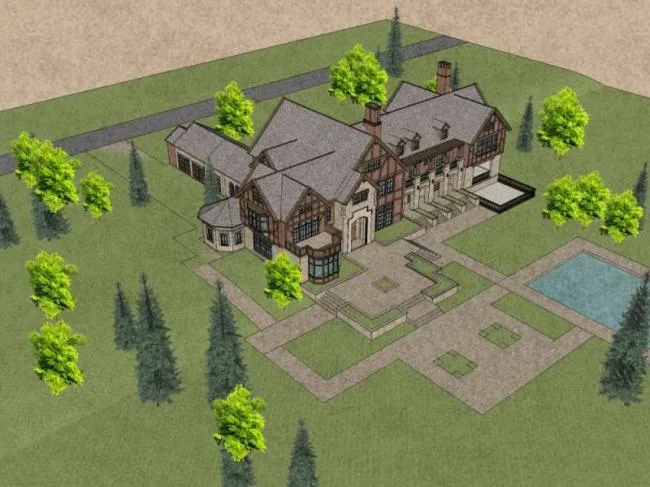 Sketchup Business Model | Multi story Clubhouse, Classical Style