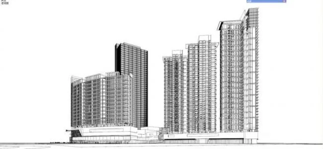 Sketchup Complex Model | Super high-rise complex, commercial, hotel, office, residential, modern style